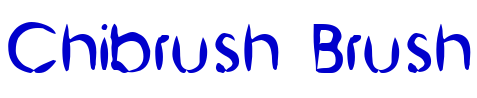 Chibrush Brush 字体